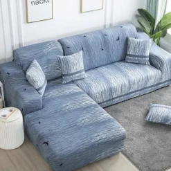 Vett Soffor>L-formad sofföverdrag, elastiskt sofföverdrag, 1 set