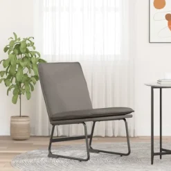 vidaXL Fåtöljer>Loungestol taupe 52x75x76 cm tyg
