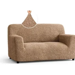 ATELA Soffor>Loveseat Slipcover - Stretch cover - Loveseat kudd- och cover - Mjukt polyestertyg Underlag - Lätt att rengöra 1-delad tvättbar Protecto