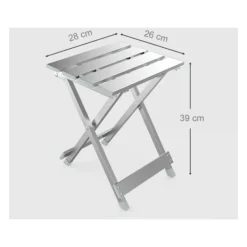 Xuigort Pallar>Lättvikts hopfällbar aluminium pall fiskepall utomhuspall stabil, hållbar och vacker fiskepall Campingpall,