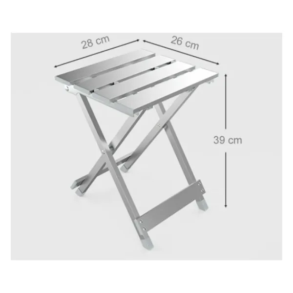 Xuigort Pallar>Lättvikts hopfällbar aluminium pall fiskepall utomhuspall stabil, hållbar och vacker fiskepall Campingpall,