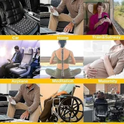 Kontorsmöbler>Luftkudde Uppblåsbar Stol Luft Sittdyna Bil Bärbar Ventilerande Komfortkudde Kontors Rullstol_qcx