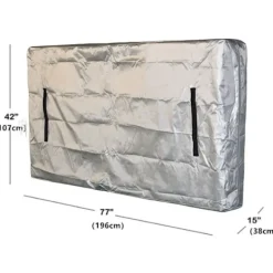 Sängar>Madrassförvaring och Skyddande Överdrag för Flytt - Vattentätt Fullstort Madrassöverdrag, Madrasskydd - 196x38x107cm, grå-..DEBUNS