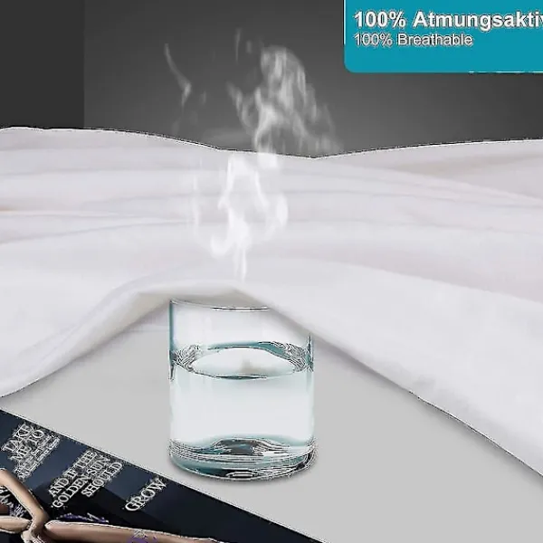 Sängar>Madrasskydd 200x200 Cm Molton 100% Bomull. Andningsbart. Bekvämt