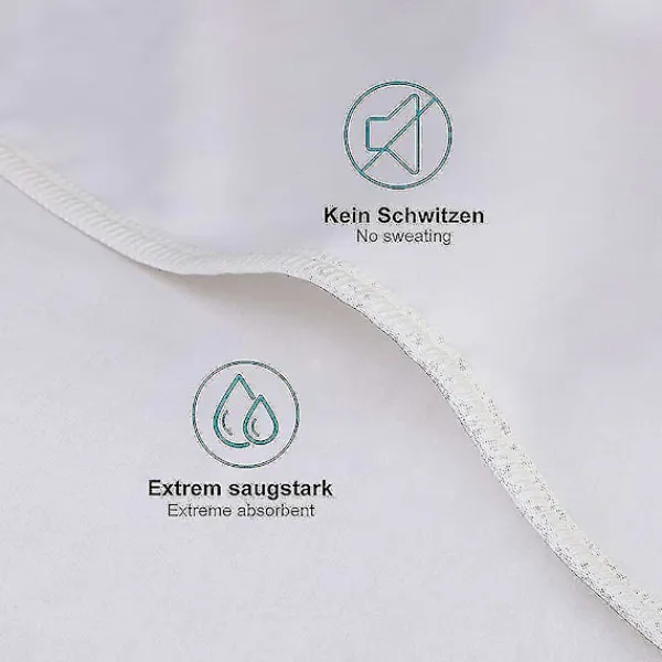 Sängar>Madrasskydd 200x200 Cm Molton 100% Bomull. Andningsbart. Bekvämt