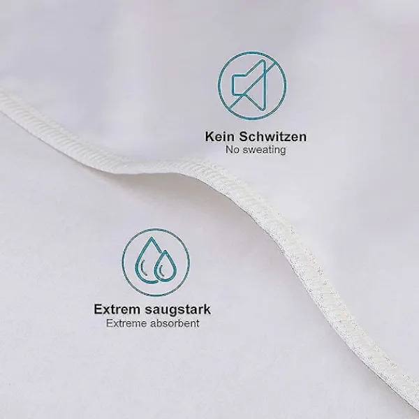 Sängar>Madrasskydd 200x220 Cm Molton 100% Bomull. Andningsbart. Bekvämt