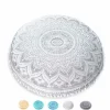 MANDALA LIFE ART Sittsäckar>Mandala livets konst kuddöverdrag - CAN5SILVERCOVER