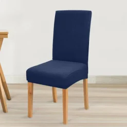 Stolar>(Marinblå) 6-pack premium vattentäta elastiska stolsöverdrag för höga stolar