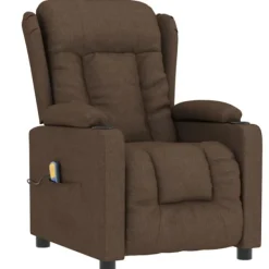 vidaXL Fåtöljer>Massagefåtölj brun tyg