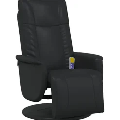 vidaXL Fåtöljer>Massagefåtölj Svart 71 x 90 x 105 cm Konstläder