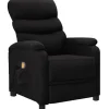 vidaXL Fåtöljer>Massagefåtölj svart tyg
