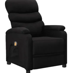 vidaXL Fåtöljer>Massagefåtölj svart tyg