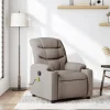vidaXL Fåtöljer>Massagefåtölj taupe tyg