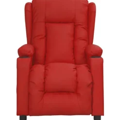 vidaXL Fåtöljer>Massagefåtölj vinröd konstläder