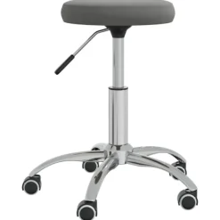 vidaXL Pallar>Massagepall mörkgrå sammet