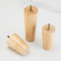 Sminkbord>Massiva Trä Möbelben Stolsben Sminkbord Ben Soffa Ersättningsben med Gummifötter och Förborrade Skruvar (20cm)
