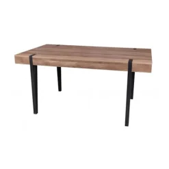 AC-DÉCO Matbord>Matbord BRAMS - Trä, matt - Metall och trä - 160 X 90 X H 76 cm