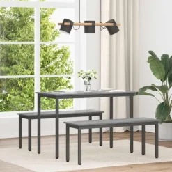 vidaXL Matgrupper>Matbord METALL