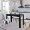 vidaXL Matgrupper>Matbord svart 120x60x76 cm konstruerat trä