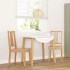 vidaXL Matgrupper>Matstolar 2 st, naturligt massivt trä gummi