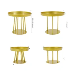 OEM Balkongmöbler>Metallblomsterställ, Modern Design, Mångsidig Användning,Guld, S