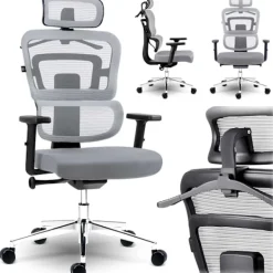 B2X Kontorsmöbler>Micro-mesh kontorsstol Sofotel Nicea grå