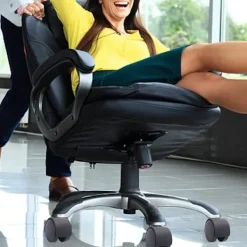 Kontorsmöbler>6mm gängad stam 40mm roterbar dubbelhjulskaster svart