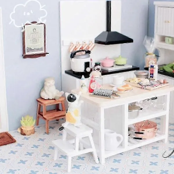 Pallar>Mångsidig Mini Träpall - Ergonomisk Dubbellagerstege för Hemanvändning Vit