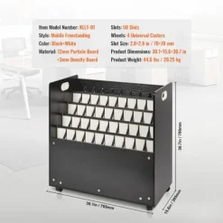 DUOKU Kontorsmöbler>Mobil Förvaringsstöd i Trä--för Planer-50 Platser för Organiserad Dokumentlagring