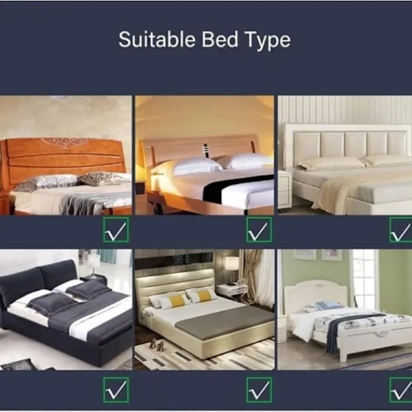 Sängar>Mörkgrått sänggavelöverdrag skydd 140cm tvättbart dammtätt