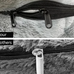 Sittsäckar>Multifunktionell bönpåsestol bönpåseöverdrag (utan fyllning) ljus vit? 130*60cm