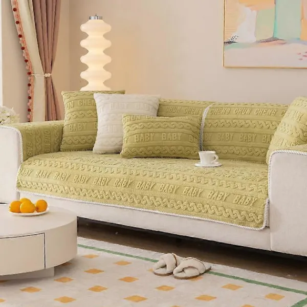 Estone Soffor>Nordisk Soffkudde Tjock Plysch Mjukt Sofföverdrag för Vardagsrum Halkfritt Tvättbart Soffhandduk Ryggstöd Filt Heminredning 70x240cm 1pcs