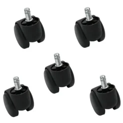 Kontorsmöbler>[NT] Stolhjul länkhjul möbelhjul 5-pack 50 mm / 2 tum Svart