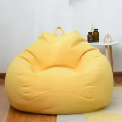 LAIQIANKUA Sittsäckar>Ny design extra stora bönsäckstolar Soffa Cover Inomhus Lazy Lounger För Vuxna Barn Hotsale! 100 * 120cm