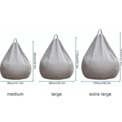 Sittsäckar>Ny design extra stora sittpuffar Sofföverdrag inomhus Lazy Lounger för vuxna barn Hotsale Hög kvalitet Blå 90 * 110cm_ca Blå Blue 90 * 110cm