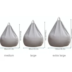 Sittsäckar>Ny Extra Stor Sittsäck Fåtölj Soffa Överdrag Inomhus Lazy Lounger För Vuxna Barn Kampanjpris