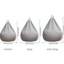 Sittsäckar>Ny Extra Stor Sittsäck Fåtölj Sofföverdrag Inomhus Lazy Lounger För Vuxna Barn Sellwell-AH 90 * 110cm