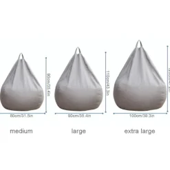 LAIQIANKUA Sittsäckar>Ny extra stor sittsäcksstolar Soffa Cover inomhus Lazy Lounger För Vuxna Barn Kampanjpris 90 * 110cm