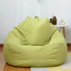 Sittsäckar>Nya Extra Stora Bönpåse Stolar Soffaöverdrag Inomhus Lata Loungers För Vuxna Barn Kampanjpris Grön 100 * 120cm