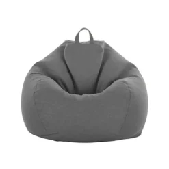 Sittsäckar>Nytt extra stort sittpufföverdrag grått (100*120, ingen fyllning)