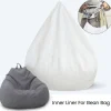 Sittsäckar>Nytt innerfoder för Bean Bag Chair Coer Stor Lättstädad Soffsits coolwhite 100x120cm