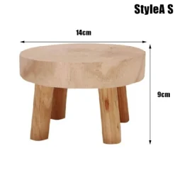 Jettbuying Pallar>Nytt träställ Blomkruka Bashållare Pall Trädgård Flower Di A S