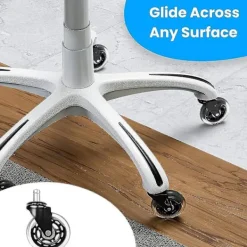 Kontorsmöbler>Office Chair Wheels Replacement Rubber Chair Casters For Hardwood