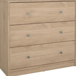 AUCUNE Byråer>OREGON byrå 3 lådor - Ekdekor - L 72 x D 30 x H 68 cm