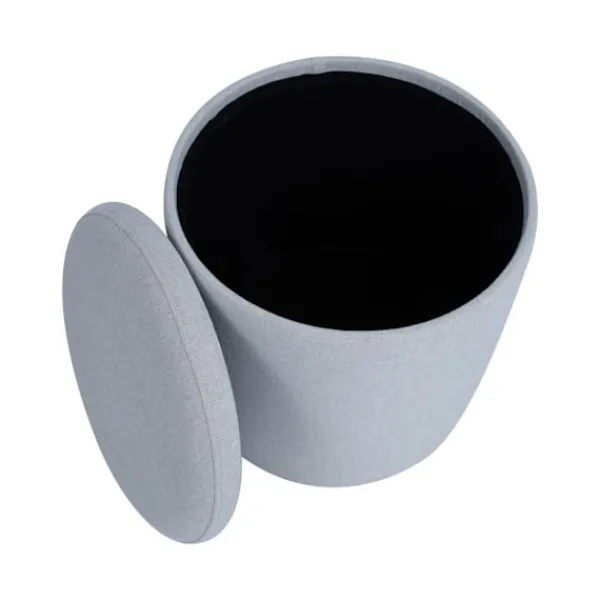 Home4You Sittpuffar>Ottoman HAKO D34,5xH36cm, ljus beige, med förvaring