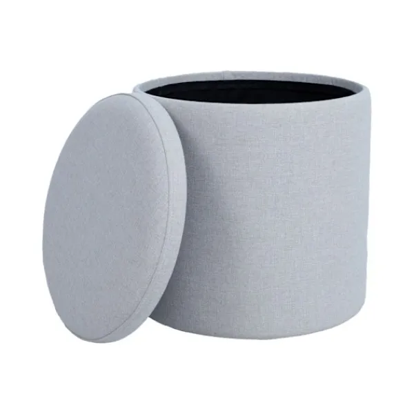 Home4You Sittpuffar>Ottoman HAKO D34,5xH36cm, ljus beige, med förvaring