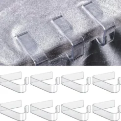 Matgrupper>8-pack Bordsduksklämmor i Plast, Genomskinliga Picknickbordsduksklämmor Bordsdukshållare Bordsduksklämma för Matbord Hem Bröllopsfest Inomhus Utomhus S | Fyndiq