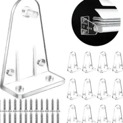 Matgrupper>12-pack Genomskinliga Fönsterpersienner Fästklämmor Ersättningstillbehör för Horisontella Persienner