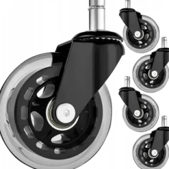 Kontorsmöbler>5-pack Kontorsstol Hjul - 11mm Klar