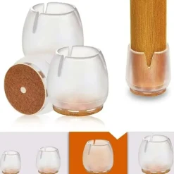 Stolar>16-Pack Möbeltassar / Silikon Fötter till Stol – Golvskydd one size